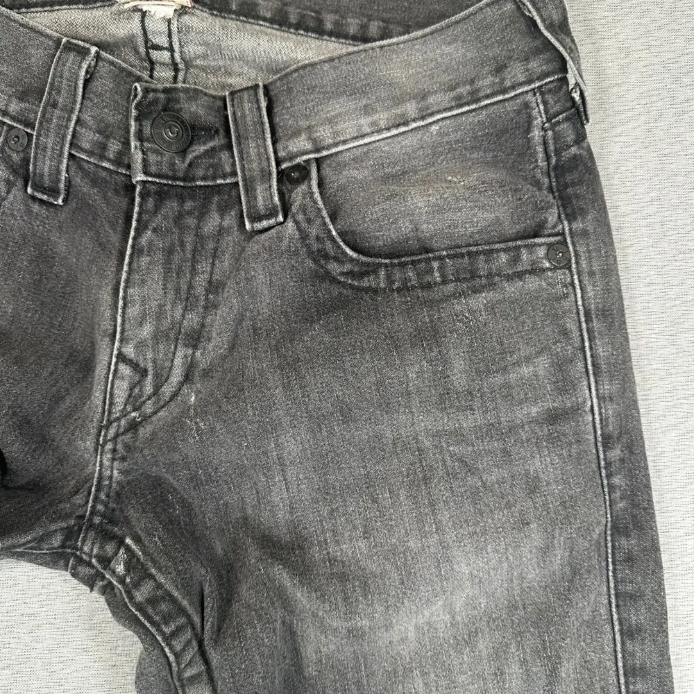 VTG True Religion Bobby Jeans Mens 30 Straight Leg Gray Faded Denim USA Made
